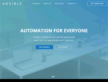 Tablet Screenshot of ansible.com